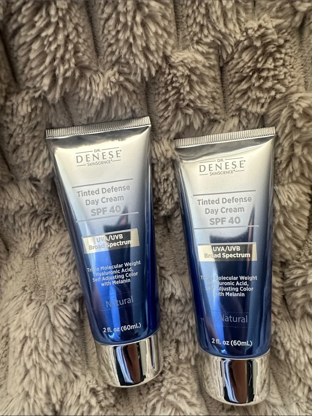 Bundle or 2 Dr. Denese - SPF 40 Tinted Defense Day Cream - natural